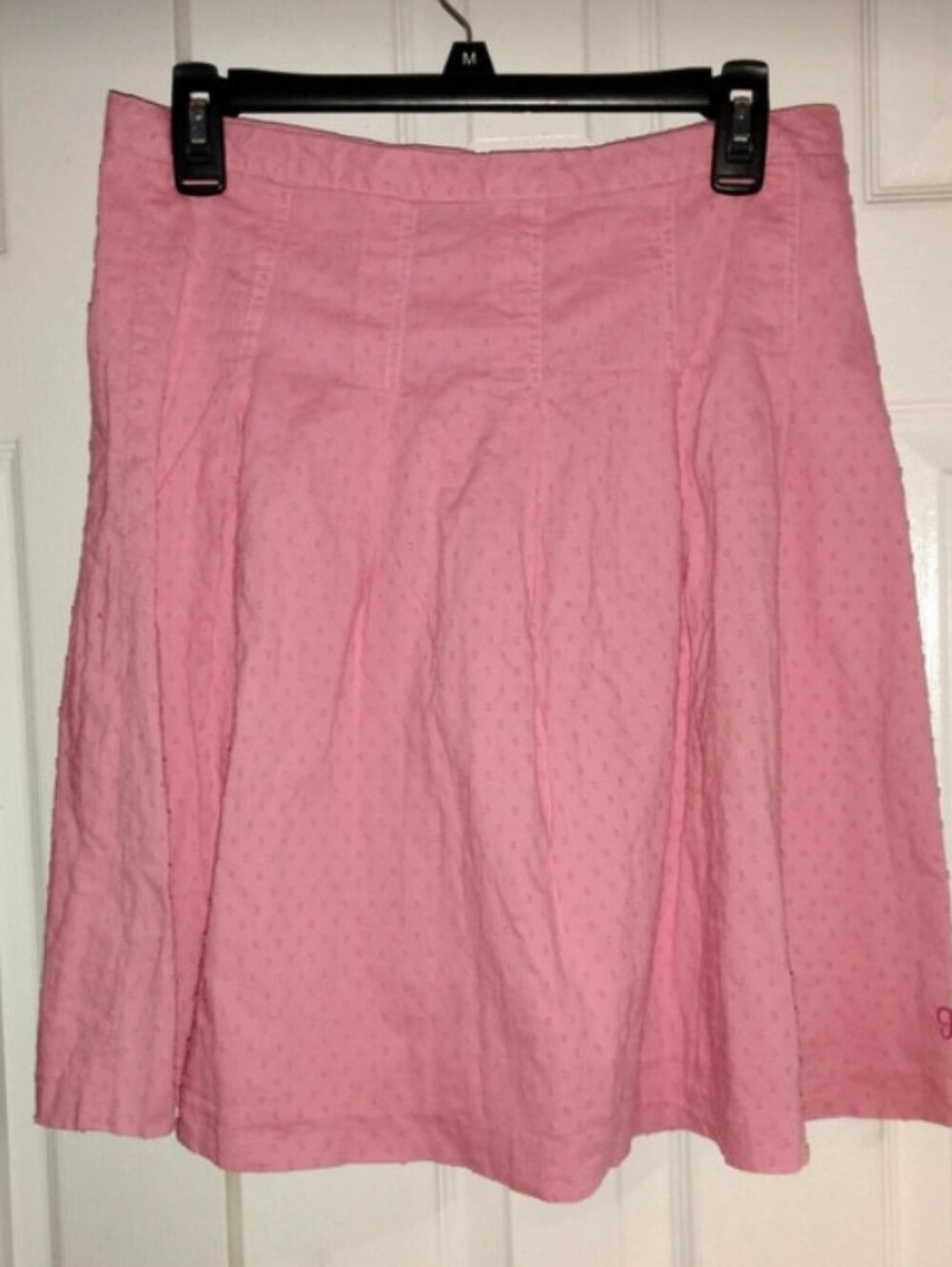 Hurley Pink Eyelet Skater Skirt Medium